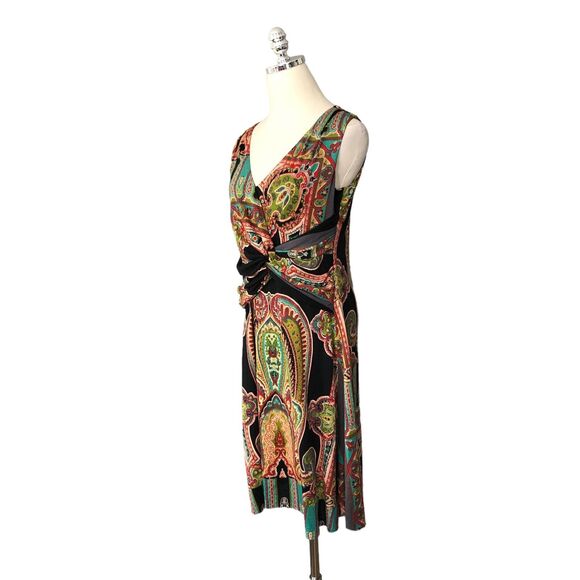Tracy Porter Dress Paisley Sleeveless Stretch Popover Size Medium - Picture 1 of 9